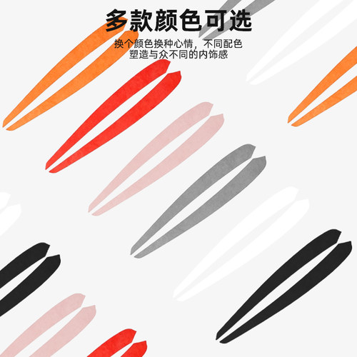 汽博士适用特斯拉Model3/y车门面板贴内碗翻毛皮仪表台装饰条配件 - 图0
