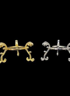 厂家实用圆形展示架底座家居展厅办公室装饰品金属底托摆件