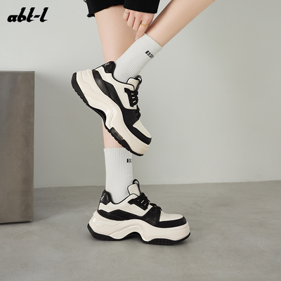 ABT-L真皮厚底增高老爹鞋女款
