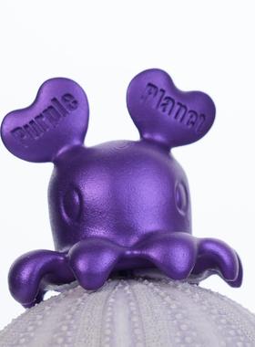 紫云母柱客厅摆件紫色星球