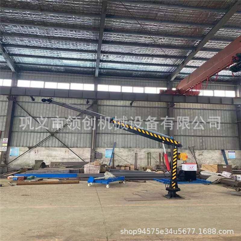 柴油动力随车全液压渔船用小型吊机捕鱼拉网伸缩臂码头甲板起重机 - 图2