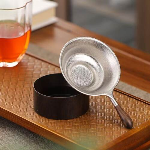 爆款千孔纯钛茶漏茶滤滤茶器茶漏超细茶叶滤网茶隔高档过滤网 - 图2