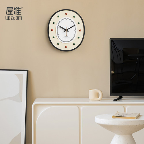 WOZOOM屋准免打孔钟表挂钟客厅2025新款个性创意大气网红简约现代 - 图1