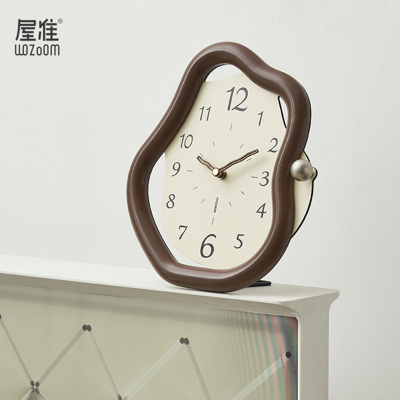 WOZOOM屋准客厅桌面摆件电视柜玄关创意座钟酒柜高级感轻奢装饰品,淘宝优惠券,粉丝福利购,淘宝优惠卷