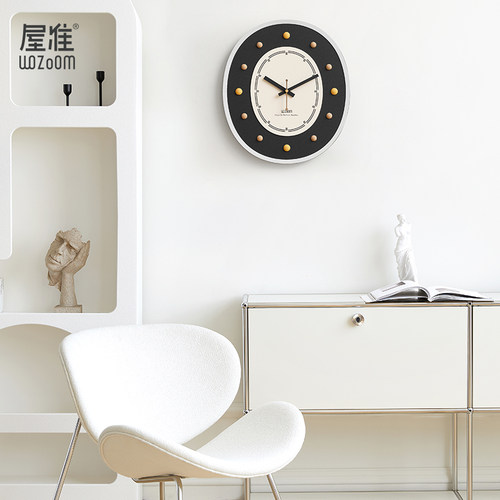 WOZOOM屋准免打孔钟表挂钟客厅2025新款个性创意大气网红简约现代 - 图2