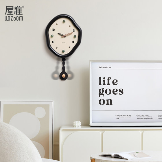 WOZOOM house quasi-restaurant light luxury clock wall hanging