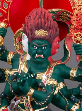 快速发货 19寸纯铜彩绘秽迹金刚佛像N密宗佛像神像除秽清净