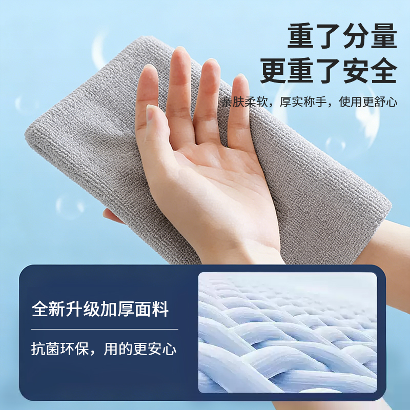 懒人抹布手撕加厚干湿两用厨房洗碗专用擦桌子不易掉毛抗菌百洁布 - 图1
