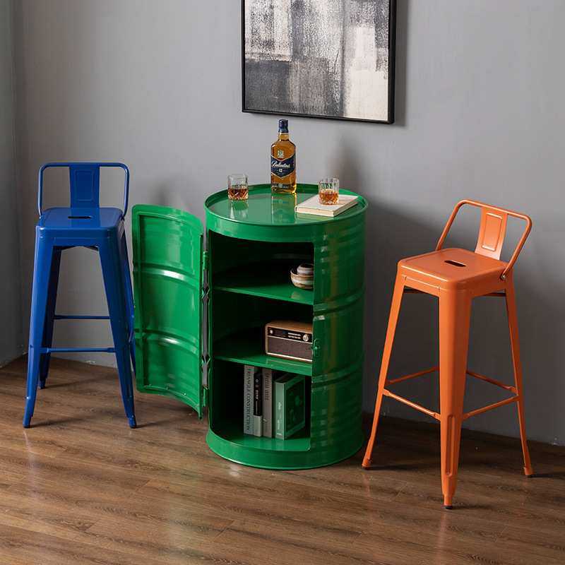 工业风油桶酒吧散台卡座桌椅美式户外休息区商用铁艺高脚桌椅组合,淘宝优惠券,粉丝福利购,淘宝优惠卷