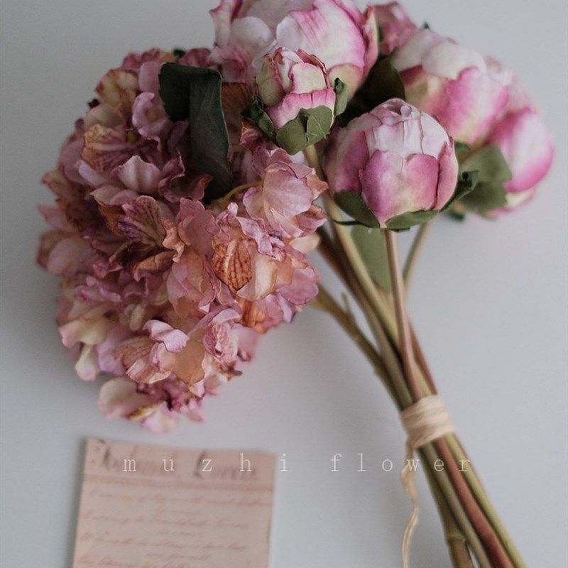 仿真花芍药玫瑰花束花p艺套装客厅装饰加花瓶欧式家居餐桌室内假,淘宝优惠券,粉丝福利购,淘宝优惠卷