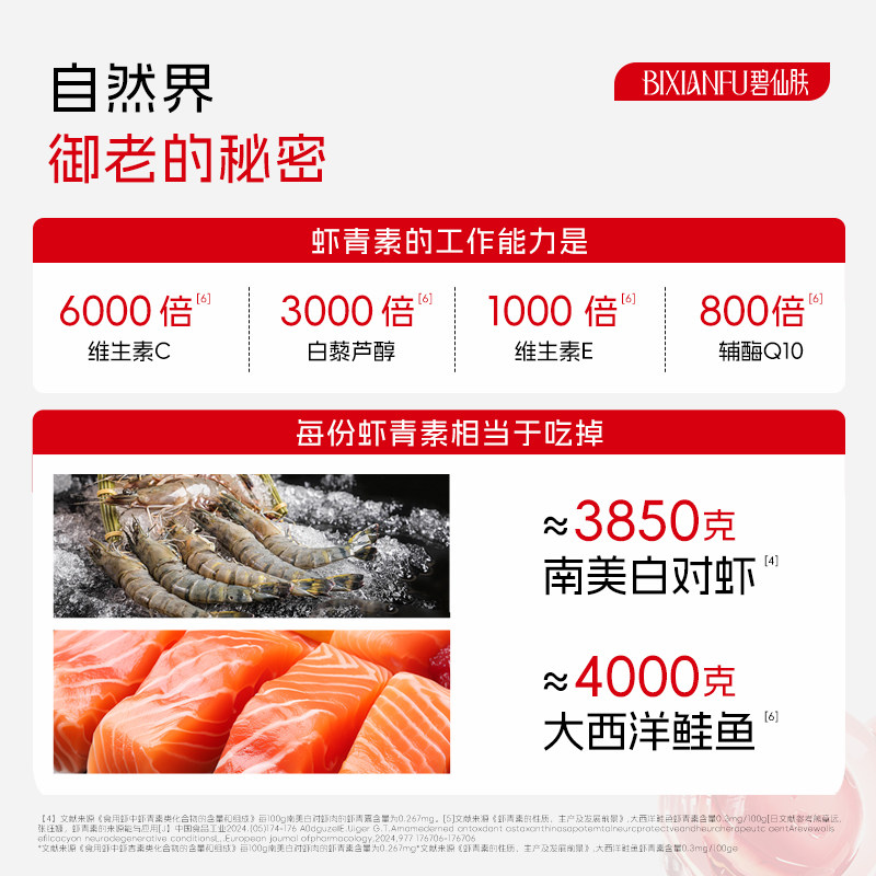 碧仙肤虾青素胶囊口服内服雨生红球藻灵芝玫瑰精华官方BXF虾青素,淘宝优惠券,粉丝福利购,淘宝优惠卷