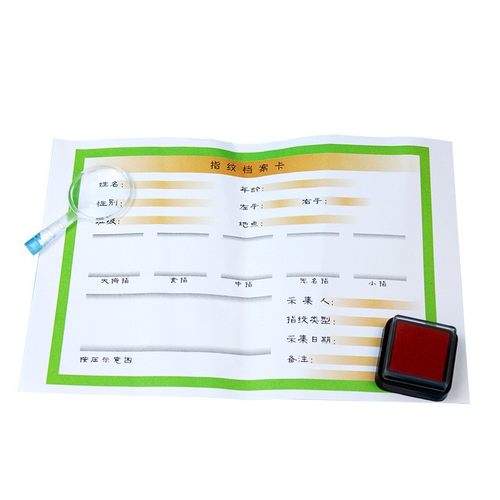 指纹画diy 科技小制作科学实验按手印签名墙手指印画指纹认知SE17 - 图3