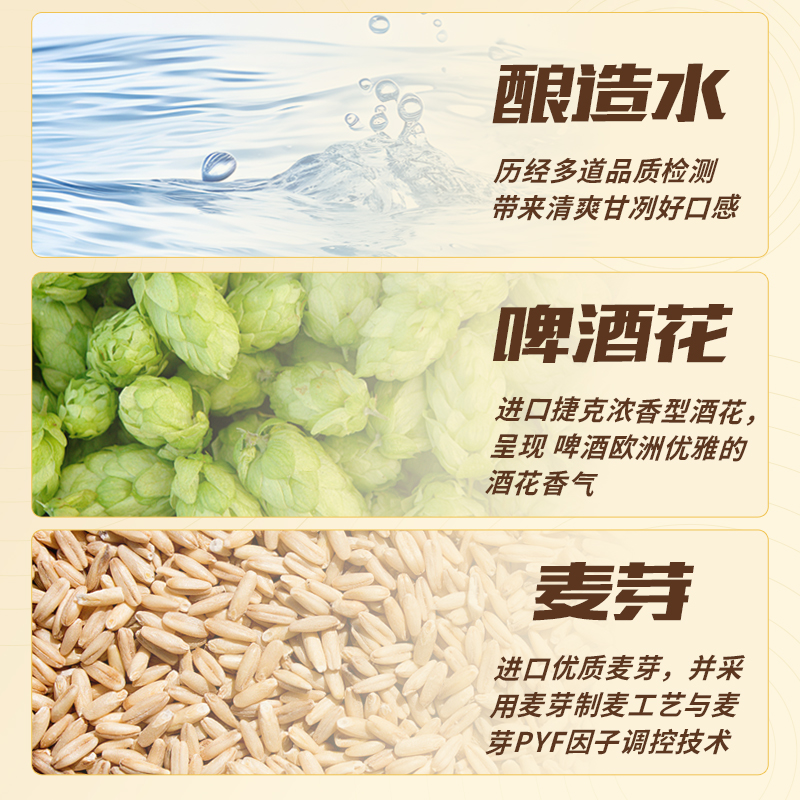 燕京啤酒正品10度V10精酿白啤500ml*12听啤酒整箱装10°P清爽口感 - 图2