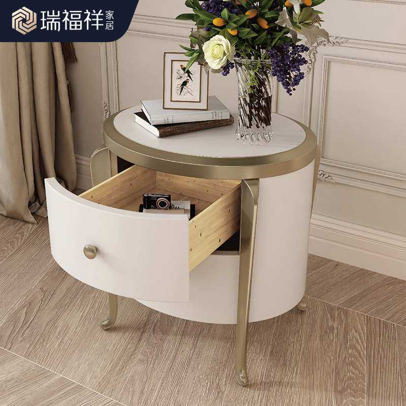 美式轻奢风床头柜卧室实木小尺寸抽屉柜现代简约2023高级感床边柜,淘宝优惠券,粉丝福利购,淘宝优惠卷