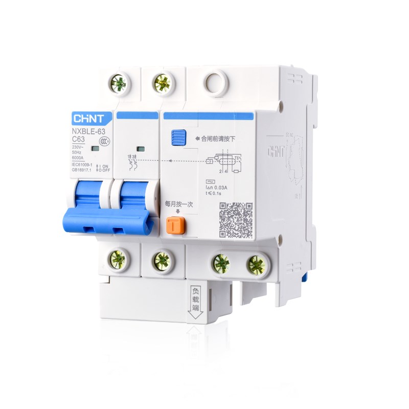 家用断路器1P2P63A 35A 40A20A16A 带漏电保护器空气开关漏保 - 图1