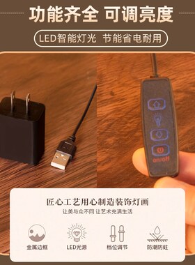 佛龛背景灯佛像背光灯佛堂神台背后佛光圈观音菩萨心经灯佛龛装饰