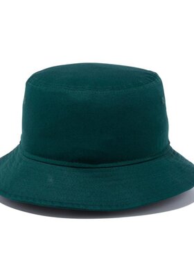 日本直邮New Era Bucket 01 基本款斜纹棉质帽子深绿色和白色1466