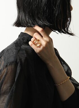 日本直邮 Charlotte Chesnais 戒指丝带戒指 20BA033VER 女式银 9