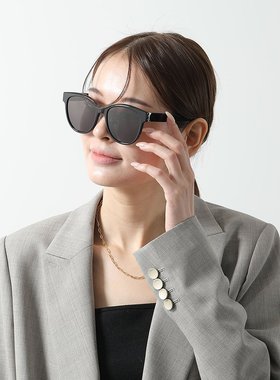 SAINT LAURENT 圣罗兰太阳镜 SL M107 K 女士圆框型卡珊德拉标志