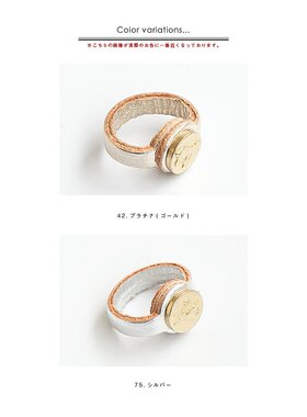 日本直邮IL BISONTE 金属皮革耳钉戒指金属皮革耳钉戒指 RS