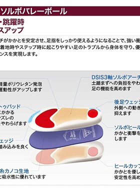 日本直邮Sorbo男女DSIS Sorbo排球鞋垫排球运动俱乐部活动健康运S