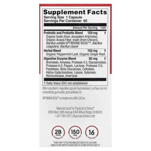 Physician's Choice,Digestive Enzymes With Prebiotic + Probio - 图0