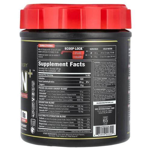 ALLMAX Carbion+ 养料粉含电解质柠檬酸橙味 - 图0