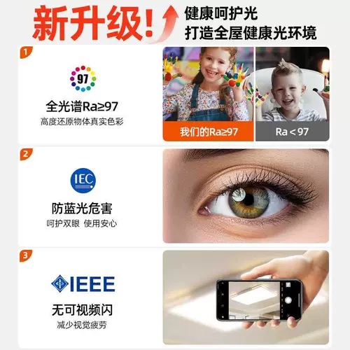 Светодиодный современный и минималистичный комбинированный потолочный светильник для спальни для детской комнаты для гостиной, комфортный световой спектр, защита глаз