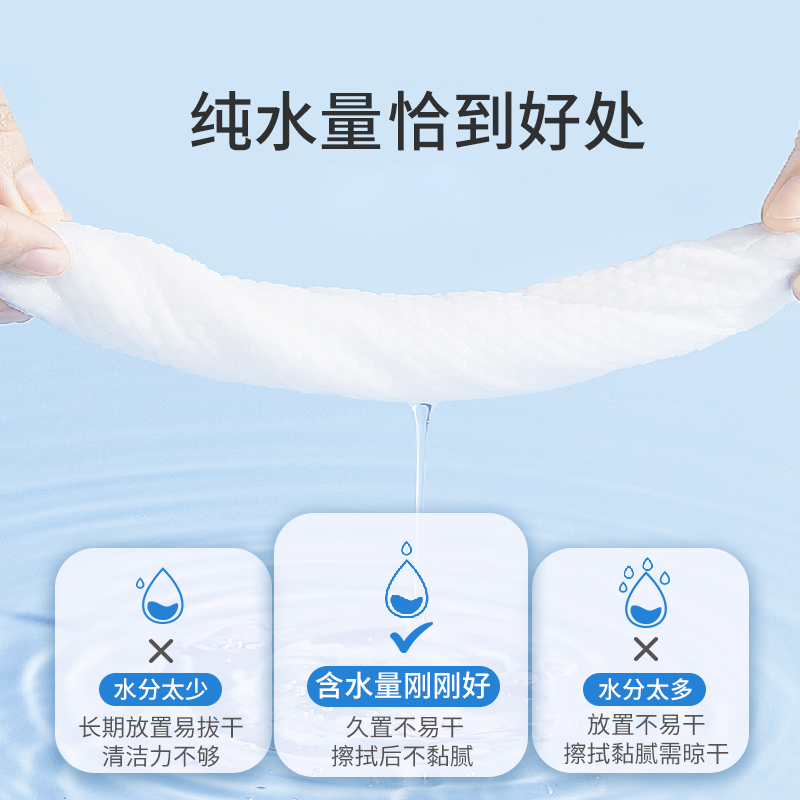 布班迪婴儿大包湿巾80抽手口屁新生宝宝专用湿纸巾洗脸家庭实惠装