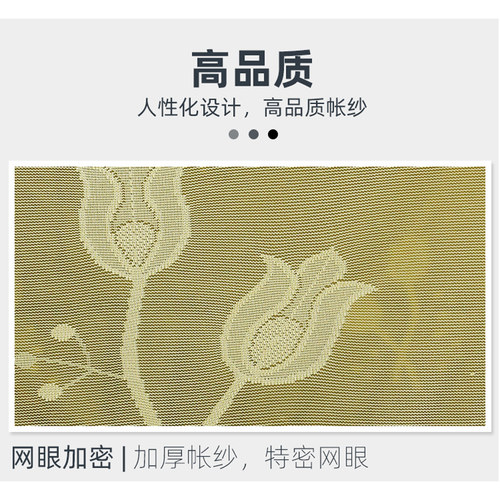 豪华蚊帐宫廷公主单门落地老式加厚特密防尘顶1.2米1.5m1.8床家用 - 图1