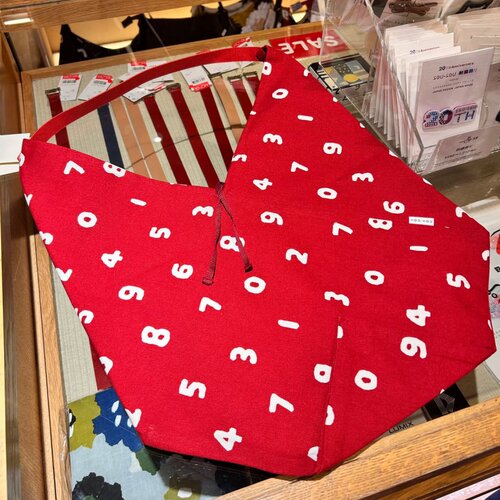 日本潮牌新款京都数字印花帆布包女夏单肩手提托特包购物袋环保袋 - 图0