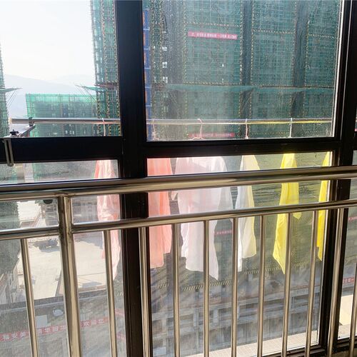 不锈钢窗户免打孔晾衣架阳台晾衣晒被神器防盗R窗护栏窗外晾衣架 - 图3