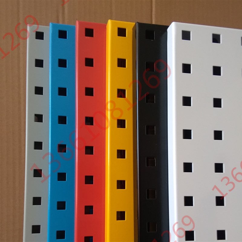 洞洞板货架工具墙五金p工具挂板方孔板挂钩墙面展示架收纳置物架 - 图3