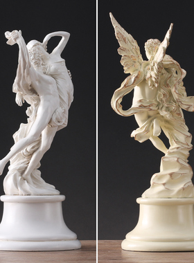 希腊神话摆件天使舞者客厅创意摆设酒柜欧式O装饰品雕塑家居工艺