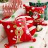 Christmas festive pillowcase holiday decoration American pillow living room sofa cushion cute children's bay window bed