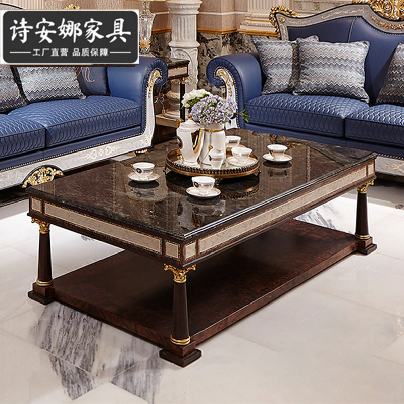 欧式客厅皮艺沙发法式纯实木手工雕花大户型贝壳布艺沙发别墅家具,淘宝优惠券,粉丝福利购,淘宝优惠卷