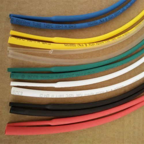 白色沃尔热缩管彩色绝缘套管加厚电E工绝缘收缩套管黑色透明热缩 - 图3