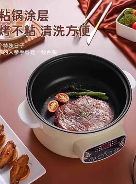 正品德国电煮锅多功能家用电火锅宿舍煮面锅蒸煮一体锅电炒菜炒锅