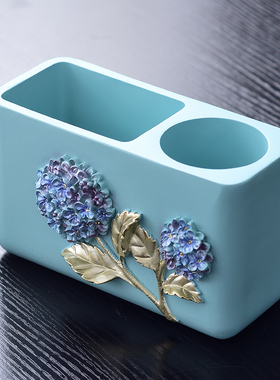 欧式多功能笔筒办公室简约桌面创意可爱时尚个性化妆X刷收纳盒摆