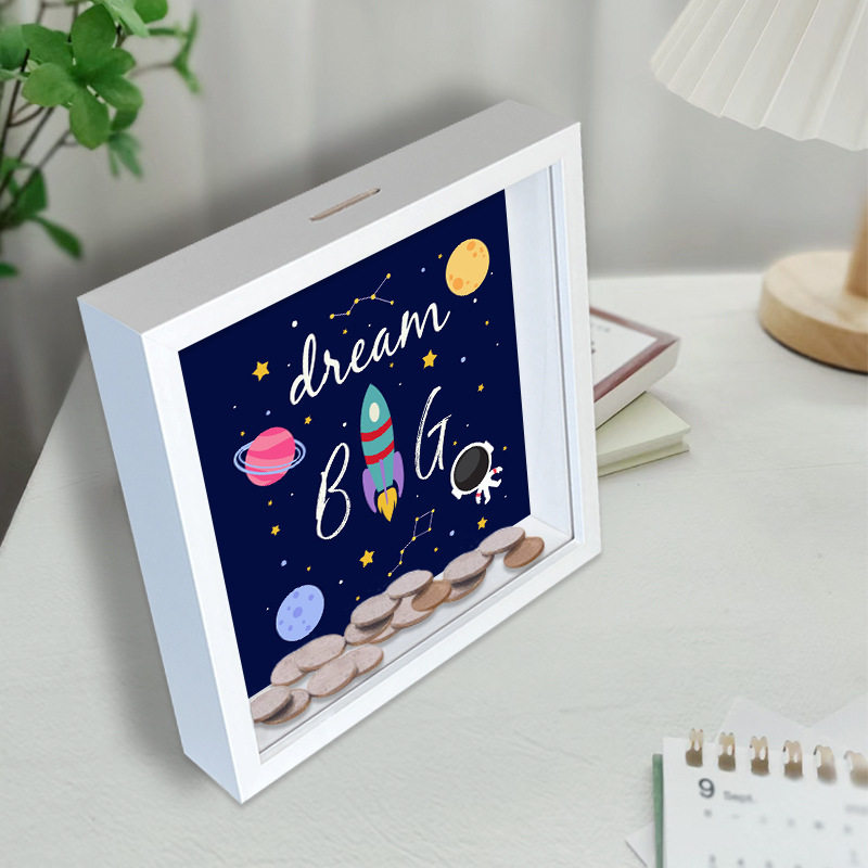 纪念币收藏相框简约现代中空框创意展示框硬币存储箱透明礼品摆,淘宝优惠券,粉丝福利购,淘宝优惠卷