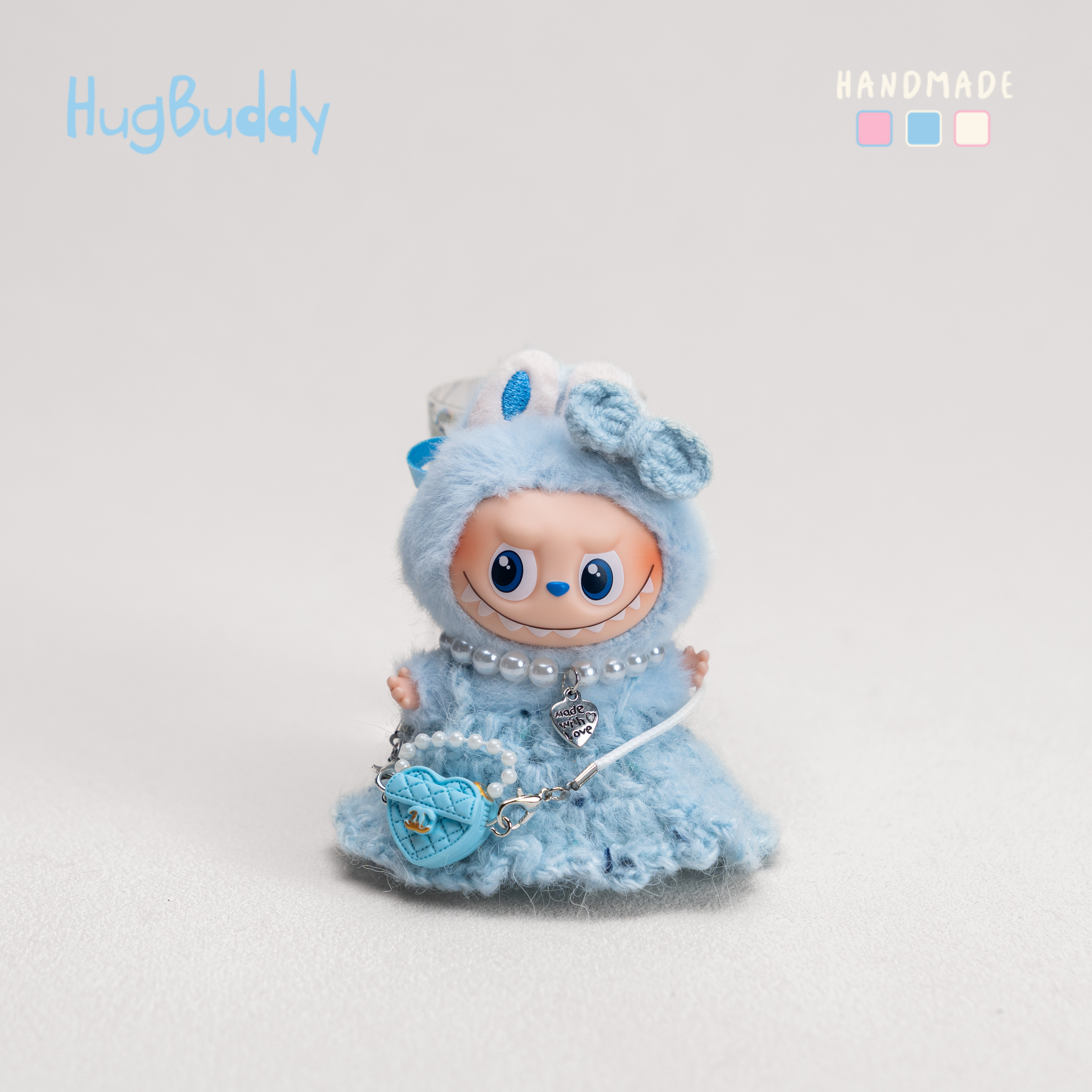 原创纯手工针织labubu娃衣4.0拉布布玩偶衣服裙子心底密码替换装,淘宝优惠券,粉丝福利购,淘宝优惠卷