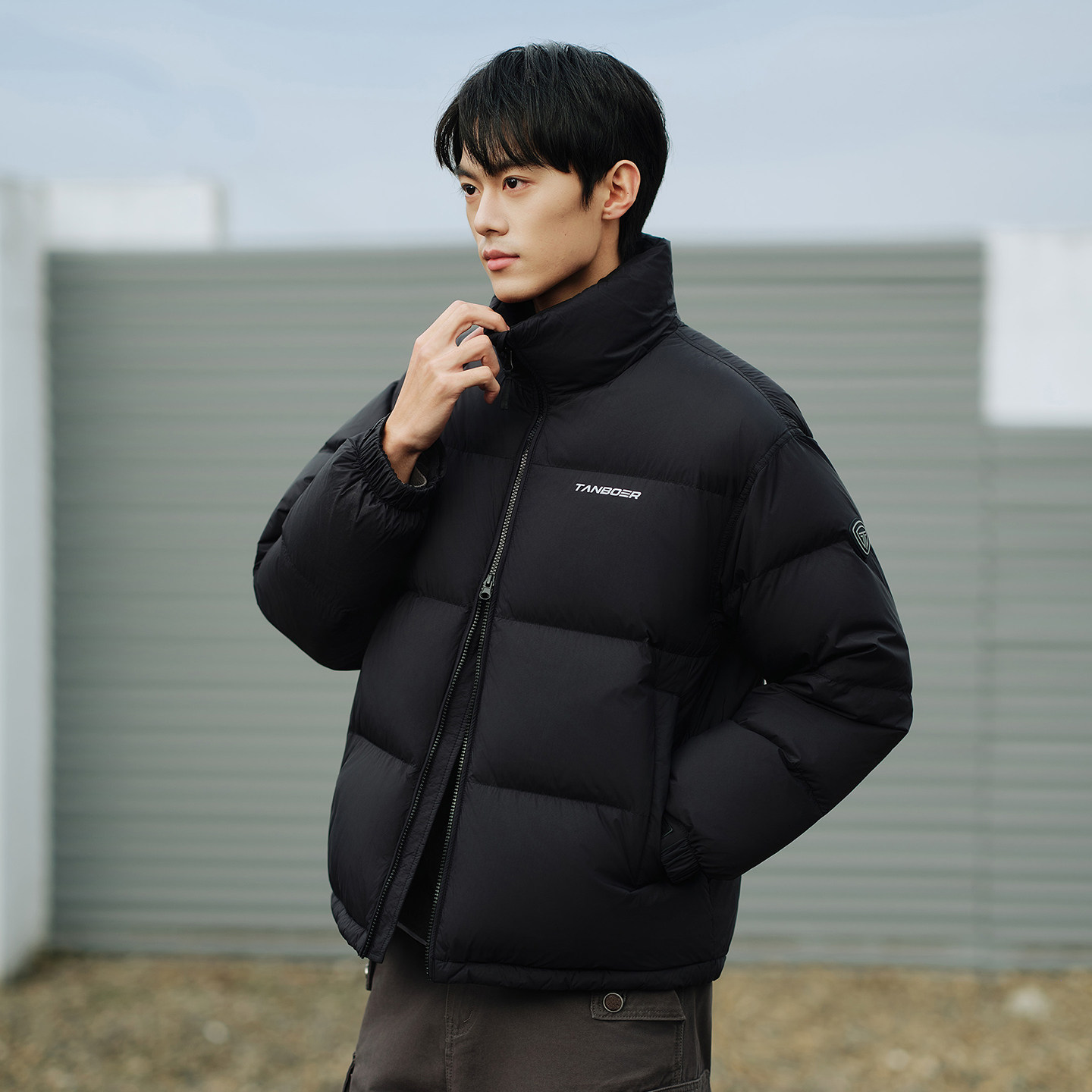 坦博尔泡芙量感暖核立领羽绒服2025新款冬季男女同款加厚休闲外套