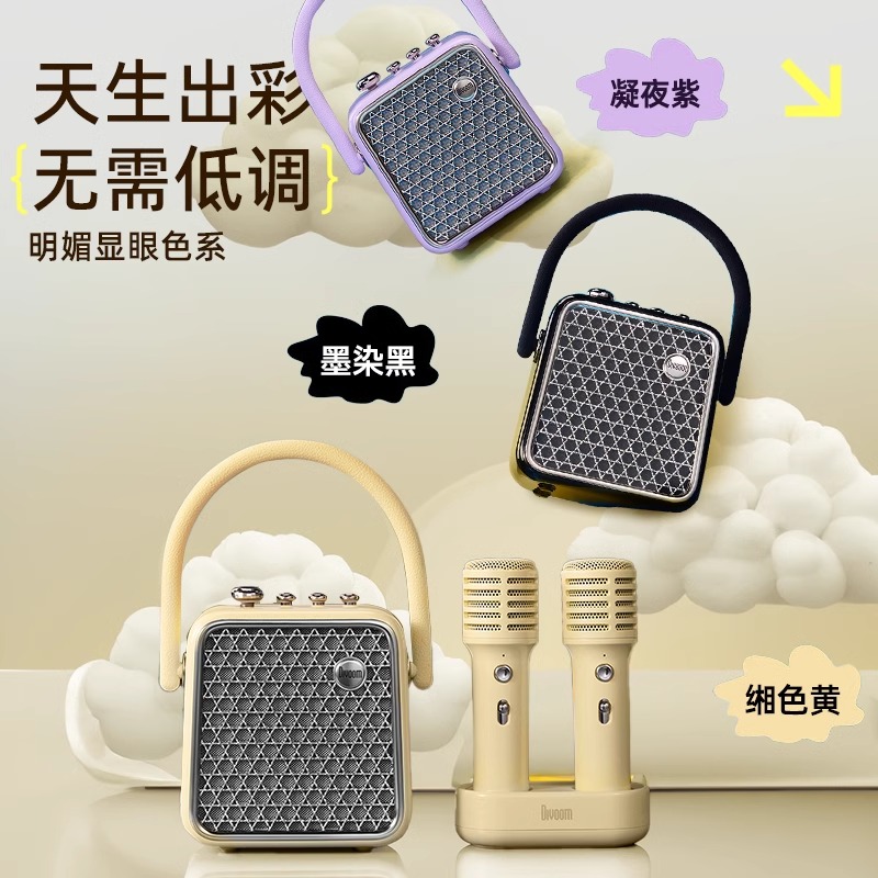 Dianyin family karaoke conspicuous package speaker home Bluetooth ktv audio microphone one portable outdoor dual microphone