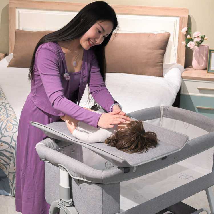 多功能便携式婴儿床欧式宝宝床新生儿摇篮床可移动折叠式拼接大床,淘宝优惠券,粉丝福利购,淘宝优惠卷