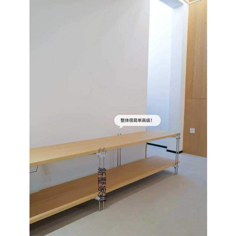 落地式置物架桦木多层板收纳架子家用光轴书架客厅电视柜展示货架,淘宝优惠券,粉丝福利购,淘宝优惠卷