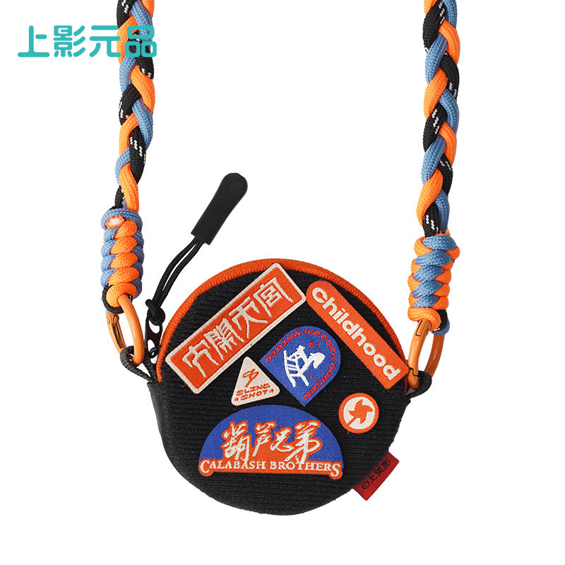 上影元品孙悟空黑猫警长耳机包单肩斜挎收纳零钱包魔术贴DIY礼物