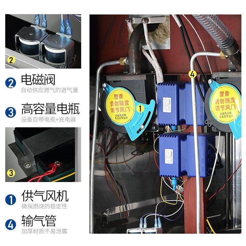 Gas-fired electric cake pan, commercial sauce-flavored pancake pancake machine, gas stall pancake pan, pancake pan, double-sided heating electric pancake pan
