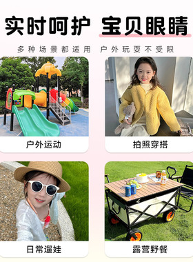 儿童太阳镜偏光女孩防晒高级感