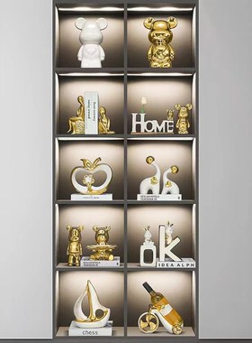 高品质豪华高档酒柜套装轻奢家用创意欧式电镀P客厅装饰品新居礼