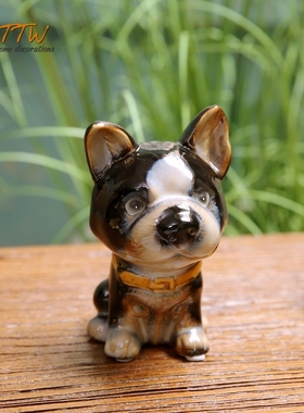 招财爱陶瓷狗狗家居酒柜送礼